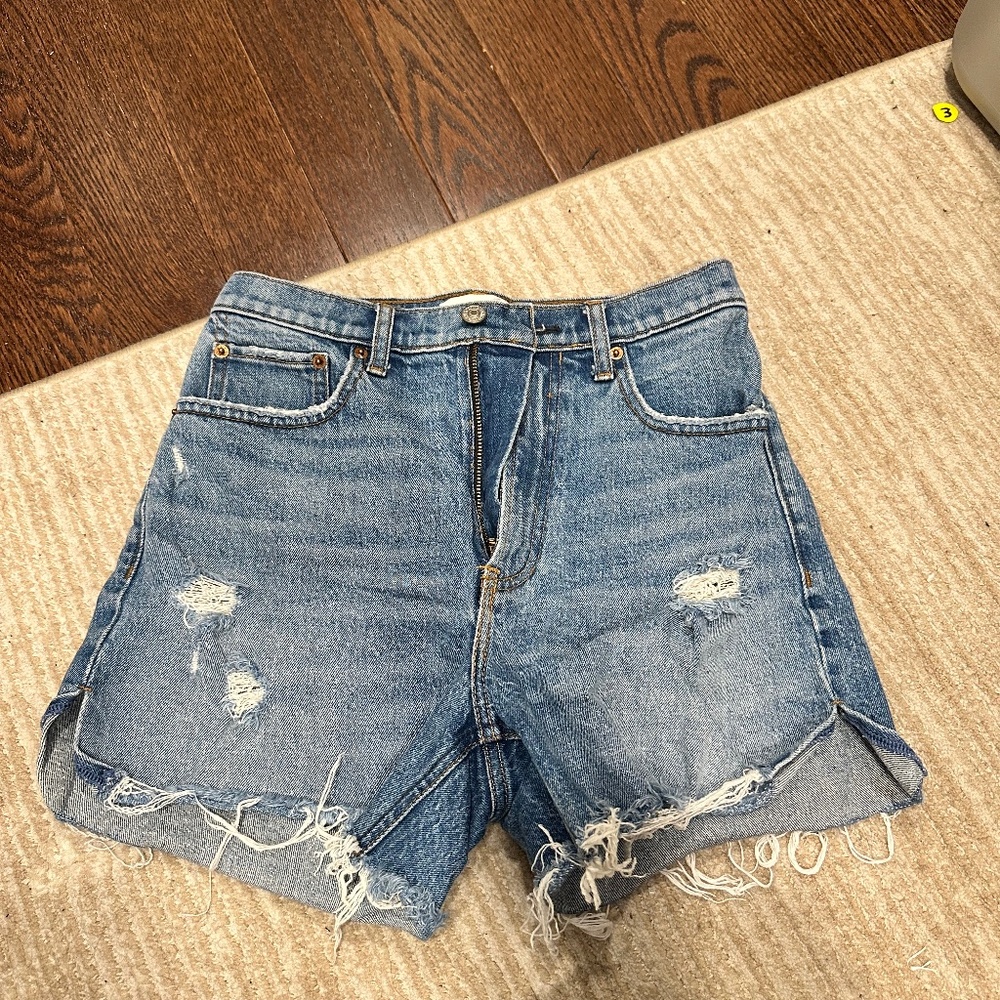 Abercrombie & Fitch Curve Love Denim Shorts